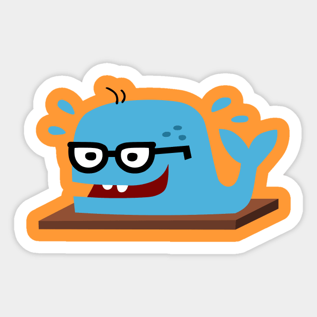 Original Moby Dork Sticker by ThatShelf.com